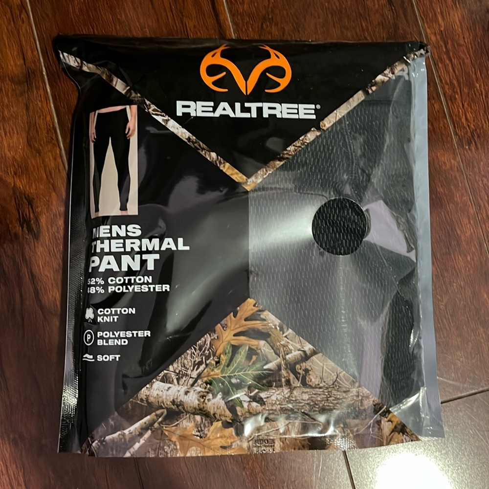 Real tree men’s thermal pants XL new